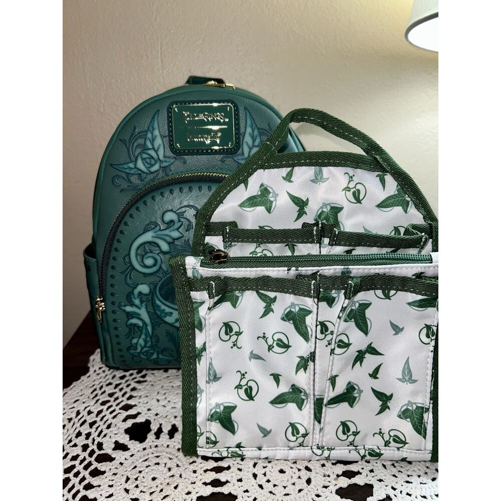 LOUNGEFLY LORD OF THE RINGS TOOLED GREEN MINI BACKPACK~ WITH TAGS~ BRAND NEW~